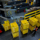 A man works at a distribution station at the 855,000 square-foot Amazon fulfillment center in Staten Island, one of the five boroughs of New York City, on February 5, 2019